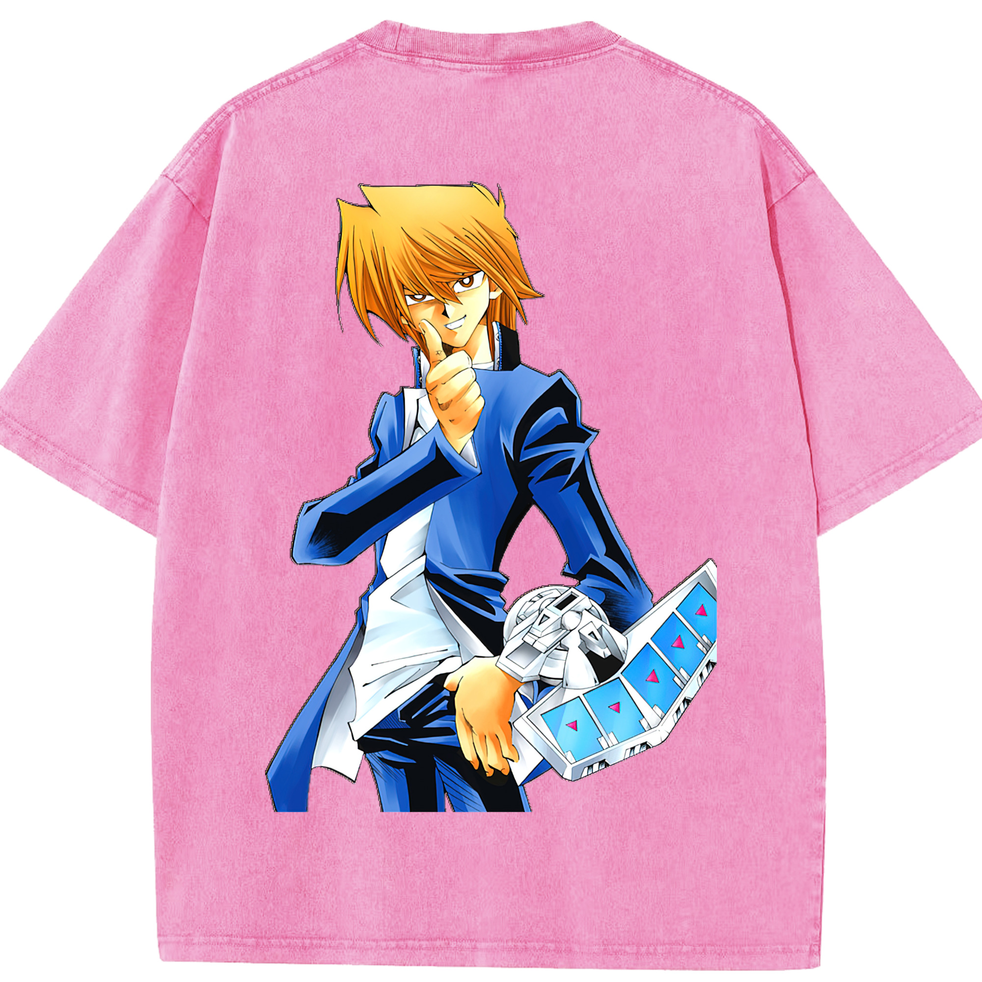 （画像用） 遊☆戯☆王 Yu-Gi-Oh! 綿100% ヴィンテージ風 半袖Tシャツ（背面プリント）